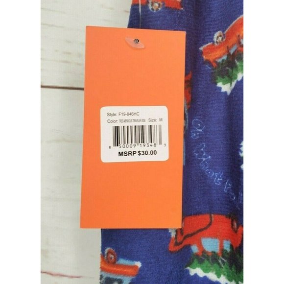 Medium Hawke And Co Oh What Fun Christmas Tree On Car Fleece Pajama Pants Gifts - Picture 8 of 10